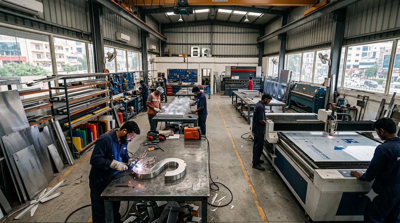Stainless Steel Signage Manufacturing